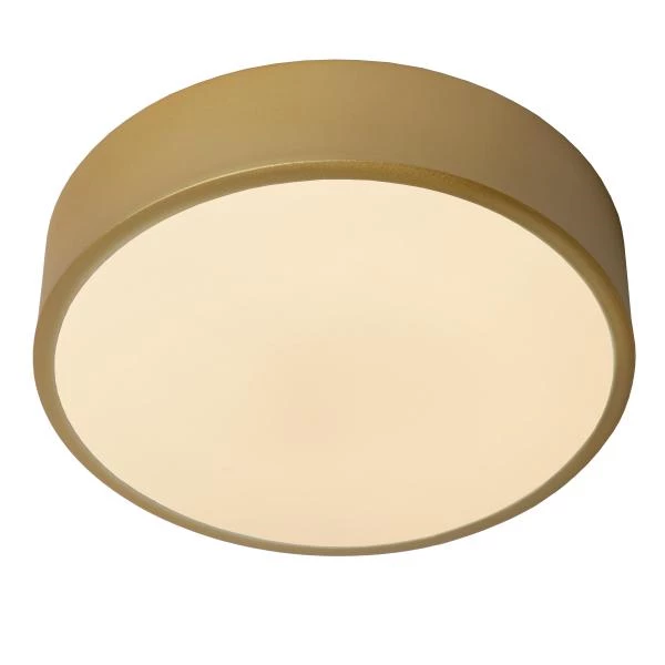 Lucide UNAR - Flush ceiling light - Ø 20 cm - LED Dim. - 1x12W 2700K - 3 StepDim - Matt Gold / Brass - detail 1